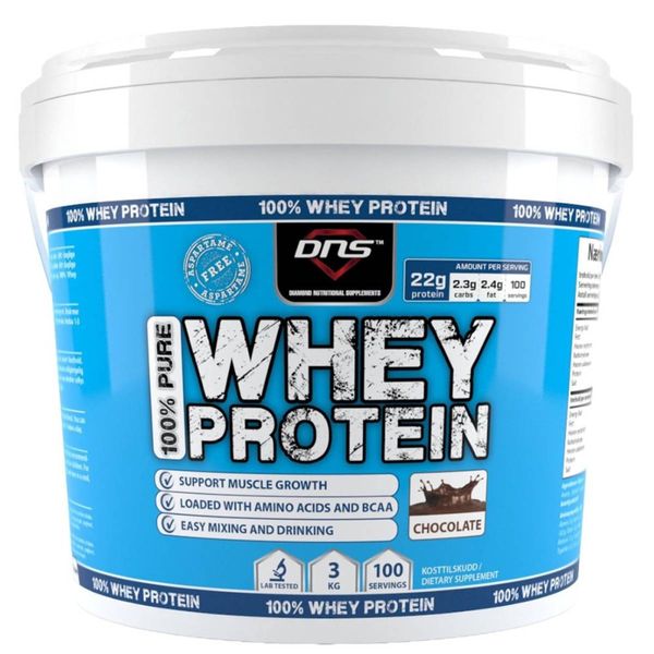 100% Pure Whey Protein Sjokolade 3 kg